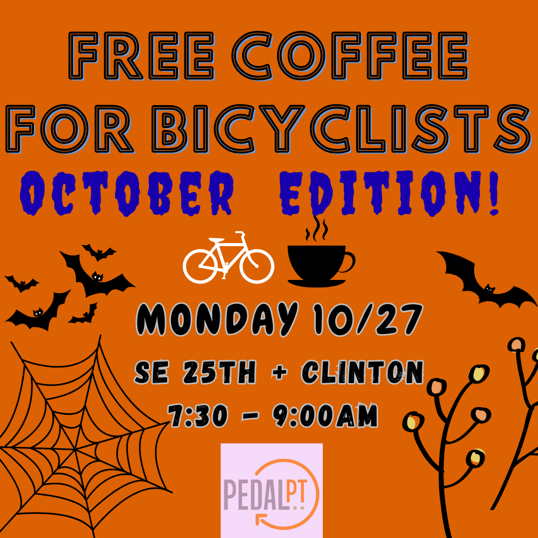 User-uploaded image for Free Coffee for Bicyclists with Pedal PT !